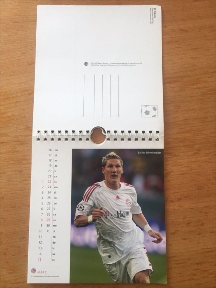 FC Bayern München * Postkartenkalender 2009 * Sammlerobjekt in Leipzig