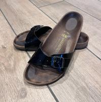 Birkenstock Madrid Gr. 38 schmal schwarz Bayern - Schwebheim Vorschau
