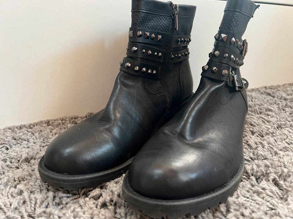 Stiefeletten in Schwarz Gr.41 von Pep Step in Frankenthal (Pfalz)