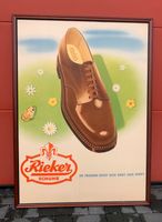 Rieker Schuhe Werbeplakat original 40er Jahre gerahmt 120 x 86 cm Nordrhein-Westfalen - Korschenbroich Vorschau