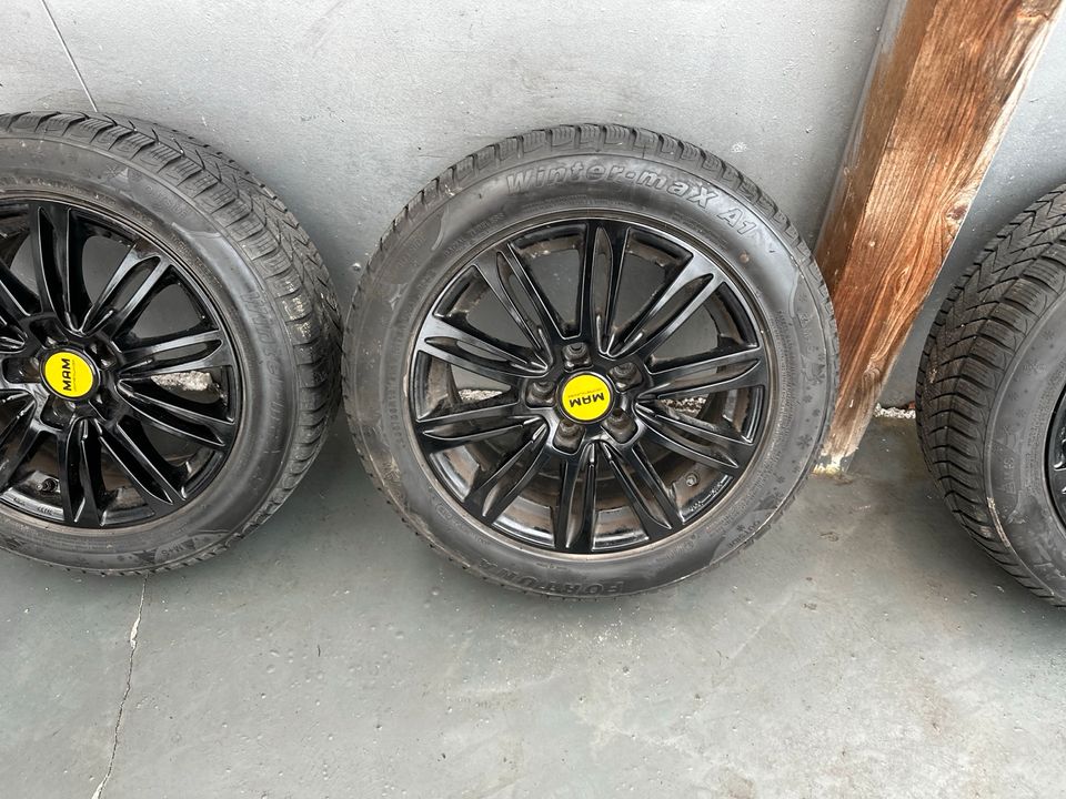 4x 205/55R16 91H MAM Black Alu Winterradsatz LK 5/112 in Sindelfingen