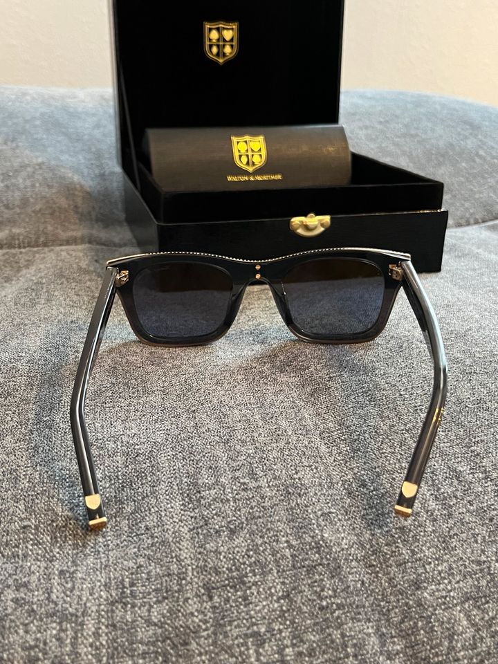 Walton & Mortimer Luxus Designer Sonnenbrille 18k Gold NEU OVP in Sankt Augustin