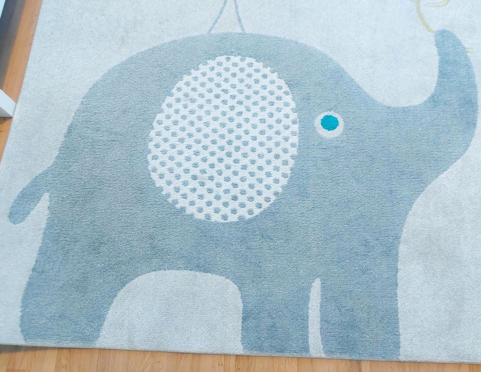 Benuta Kinderteppich Elefant und Vögel  Größe: 160x230cm Top in Frankfurt am Main