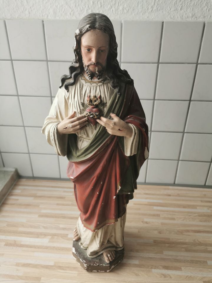 ⭐Jesus Statue, ca. 100 Jahre alt,52,5 cm⭐ in Eisleben