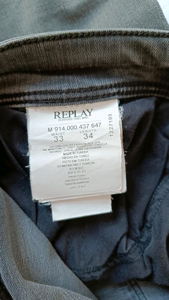 Replay Anbass Jeans 33/34 in Catterfeld