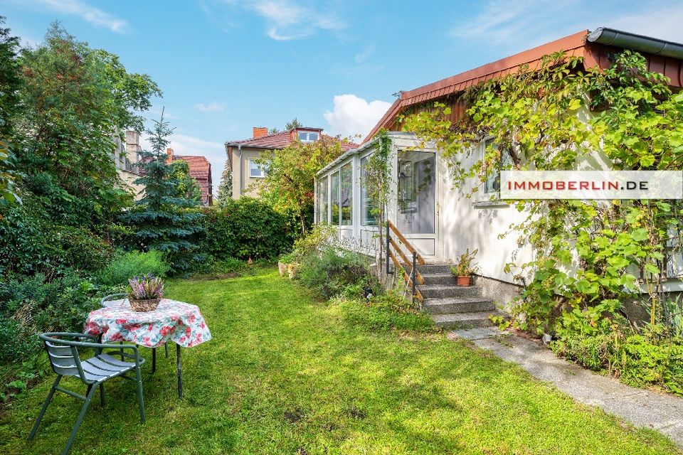 Sehr wohnliche Lage! Behaglicher Bungalow mit Südwestgarten in Berlin