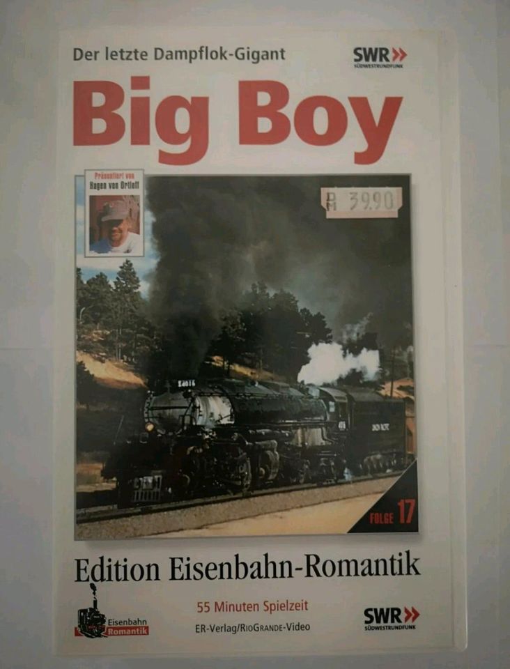 VHS Video "Eisenbahn-Romantik - Big Boy" SWR in Abensberg