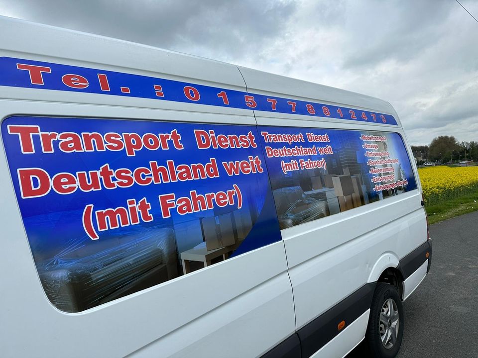 Transporter mit Fahrer Möbeltransport Umzüge Haushaltsauflösung in Essen