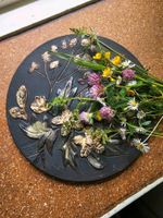 Wandteller Blüten vintage gemarkt schwarz Nordrhein-Westfalen - Meerbusch Vorschau