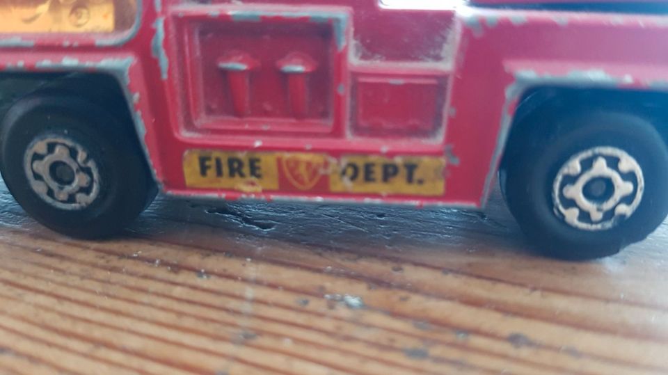 Shabby 70er Matchbox Super Kings Feuerwehr 1972 England in München