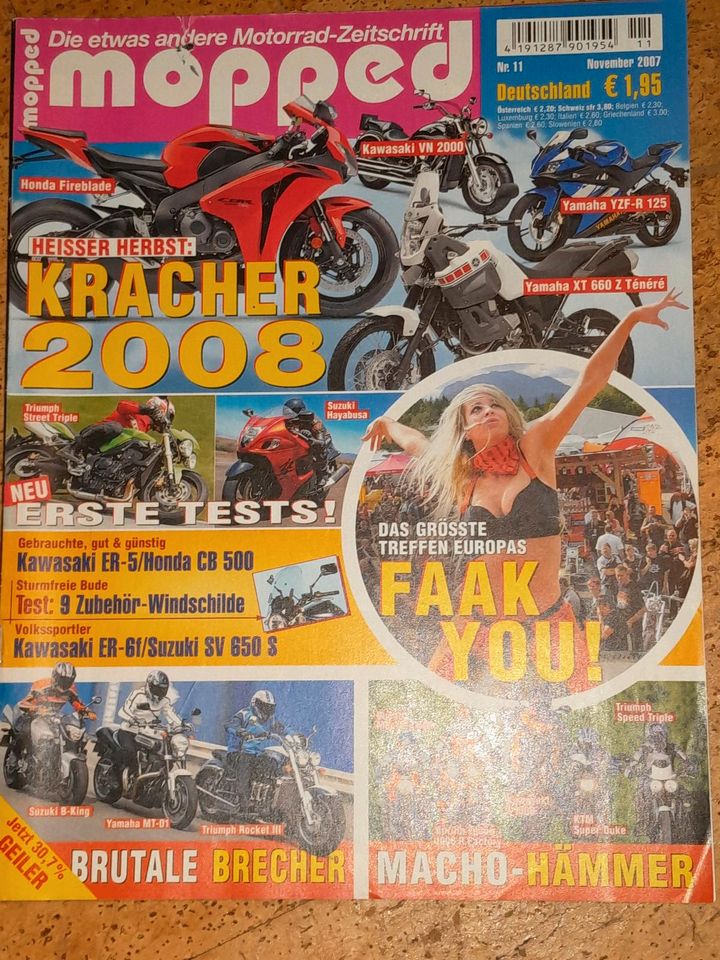 Mopped-Motorrad-Zeitschriften.Harley,Custom,Racer,Moped,125er... in Wettstetten