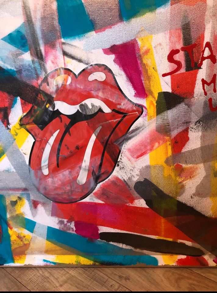 Start me up - Rolling Stones - Graffiti Art - Kunst fürs Büro in Düsseldorf