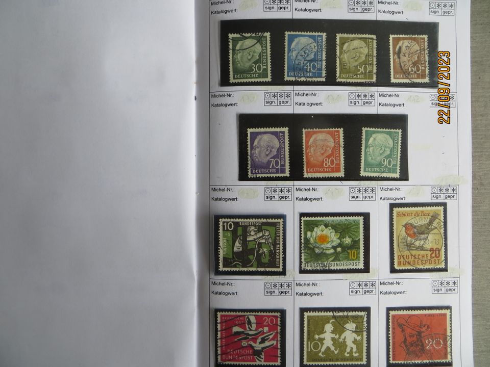 Nr.: 91 Briefmarken Auswahlheft- Bund; Alliierte Besetzung in Wolfsburg