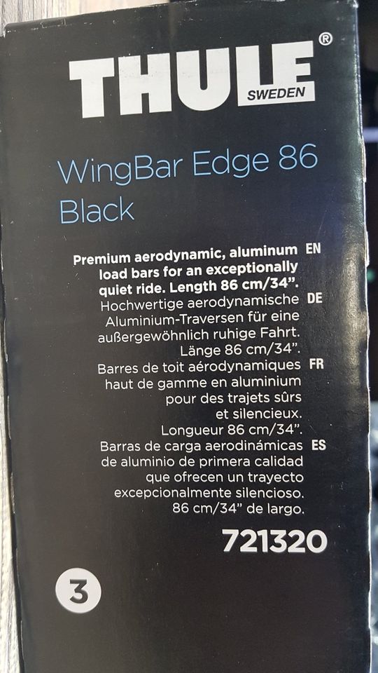 Thule Wingbar Edge 86 black jetzt Kleinanzeigen Traverse | Herten ist - Nordrhein-Westfalen Dachträger Kleinanzeigen eBay in 1Stück 721320