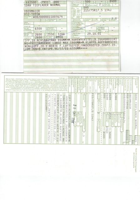 Tandemtieflader Obermaier 8,9 to GGw,DL Bremse,Tüv 8/24,6,3 to N in Langelsheim