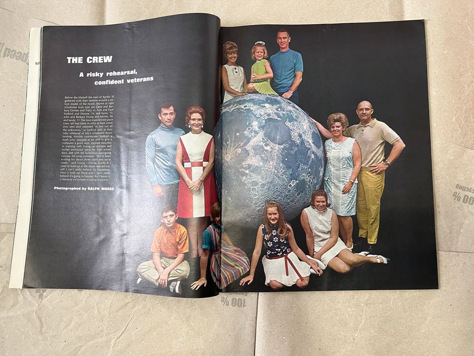 Zeitschrift LIFE Magazine Juni 1969 - Apollo 10 in Walting