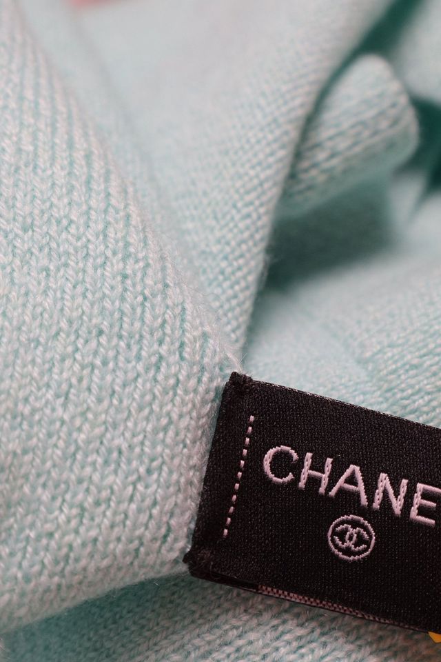 SALE! CHANEL Schal Cashmere mintgrün XXL RATENKAUF MÖGL in Grünwald