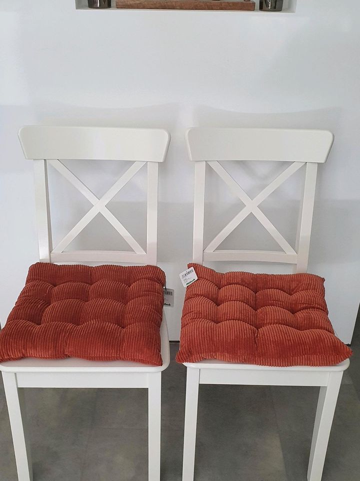 2x Stuhl IKEA inkl. Kissen Landhausstil Hochzeit in Kronau