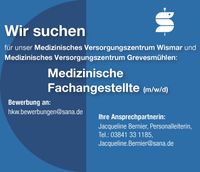 MFA (m/w/d) für unser MVZ Wismar und MVZ Grevesmühlen Mecklenburg-Vorpommern - Wismar Vorschau