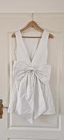 Weiß Mini Brautkleid Dress Schleife Sexy Back tfnc London 38 UK10 Baden-Württemberg - Großrinderfeld Vorschau