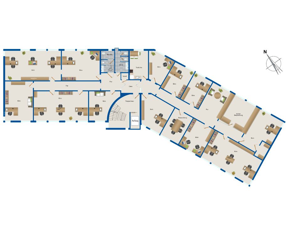 Bürogebäude mit flexibler Benutzung-ausreichend Parkplätzen und Kantine sowie Lagerflächen in Rödermark