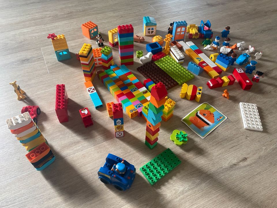 Lego Duplo Sammlung (> 200 Teile) mit Figuren und Fahrzeugen in Wedel