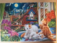 Puzzle 1500 Teile Castorland Katzen im Mondschein Tiere Niedersachsen - Lingen (Ems) Vorschau