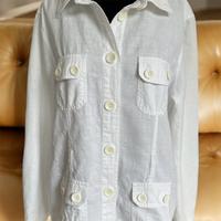 Opus Jacke Damen Hemd Blazer weiß leicht Baumwolle Leinen 40 38 Niedersachsen - Heidenau Vorschau