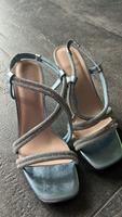 Sandalette Catwalk Gr. 38 Glitzer blau Niedersachsen - Isernhagen Vorschau