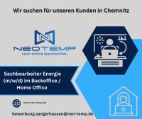 Sachbearbeiter Energie (m/w/d) im Backoffice / Home Office Sachsen - Chemnitz Vorschau