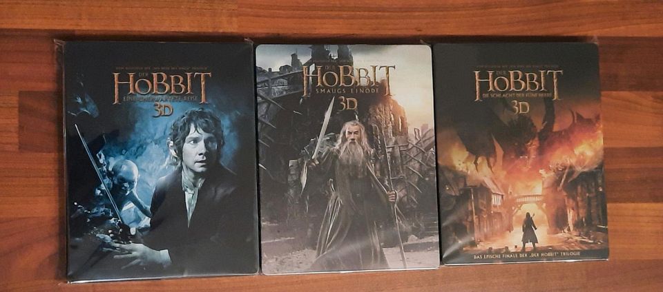 Der Hobbit 1-3 Bluray 3D Steelbook inkl. Lenticular in Zirndorf