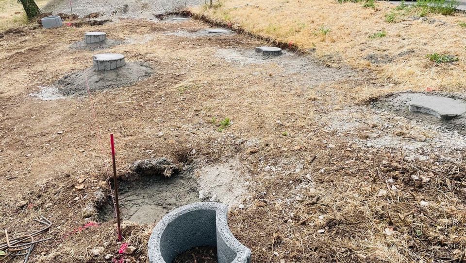 Fundament Punktfundament Tiny House Garage Gartenhaus Carport in Neunkirchen a. Brand