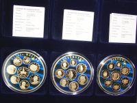 Medaillen mit Münzen Sätze im 3er Lot PP 70 mm Giganten Sachsen - Ottendorf-Okrilla Vorschau