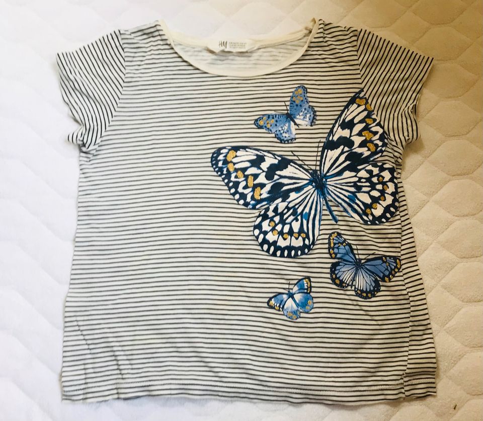 Gestreiftes Schmetterlings T-Shirt in Berlin