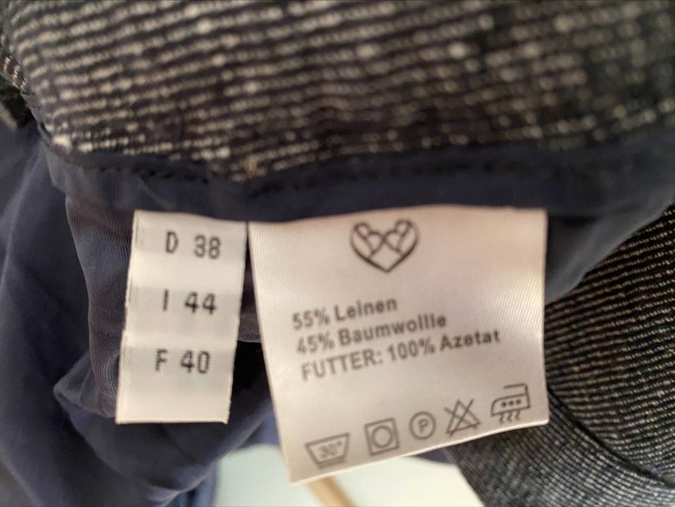 Brigitte von Boch - 7/8 Hose Jeanslook - 55%Leinen 45%Baumwolle in Trier