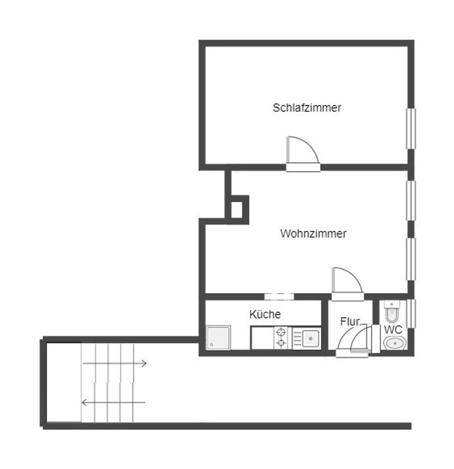 Reihenmittelhaus mit Hanggrundstück und 2 Garagen in Stuttgart