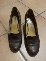 MARC Damenschuhe Pumps Leder dunkelbraun Größe 6,5/40 Hessen - Runkel Vorschau