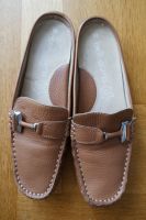 Loafer Slipper Gr. 38 - 38,5 hellbraun Leder Süd - Niederrad Vorschau