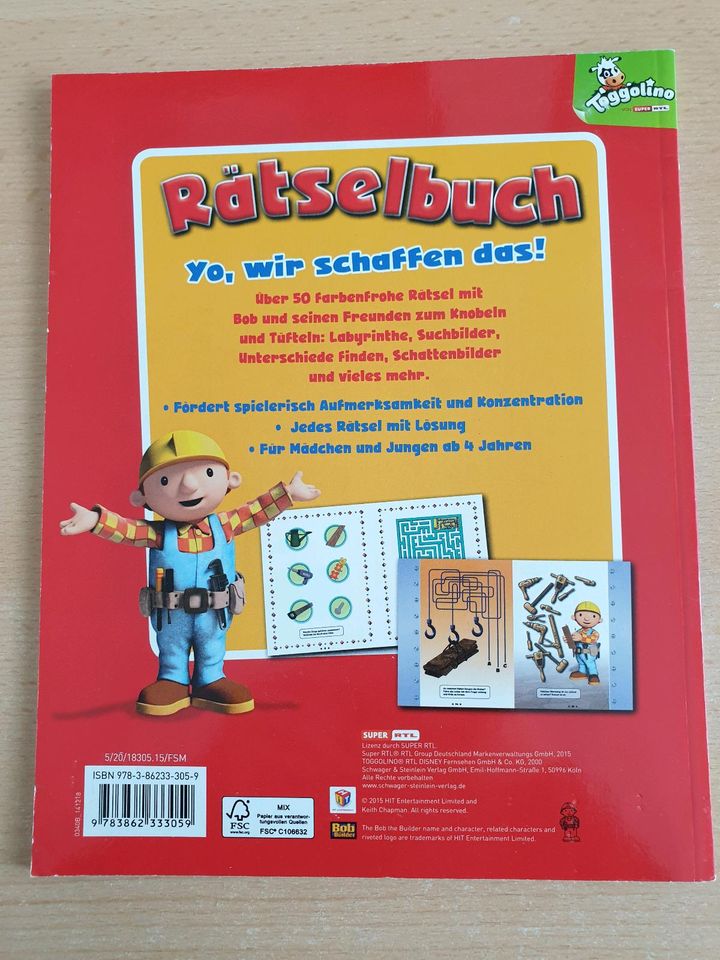 Bob Baumeister Lernbuch Rätsel in Bremen