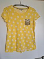 Comma T-Shirt Oberteil Top gelb-weiss Gr.  38 Neuwertig Hessen - Fulda Vorschau