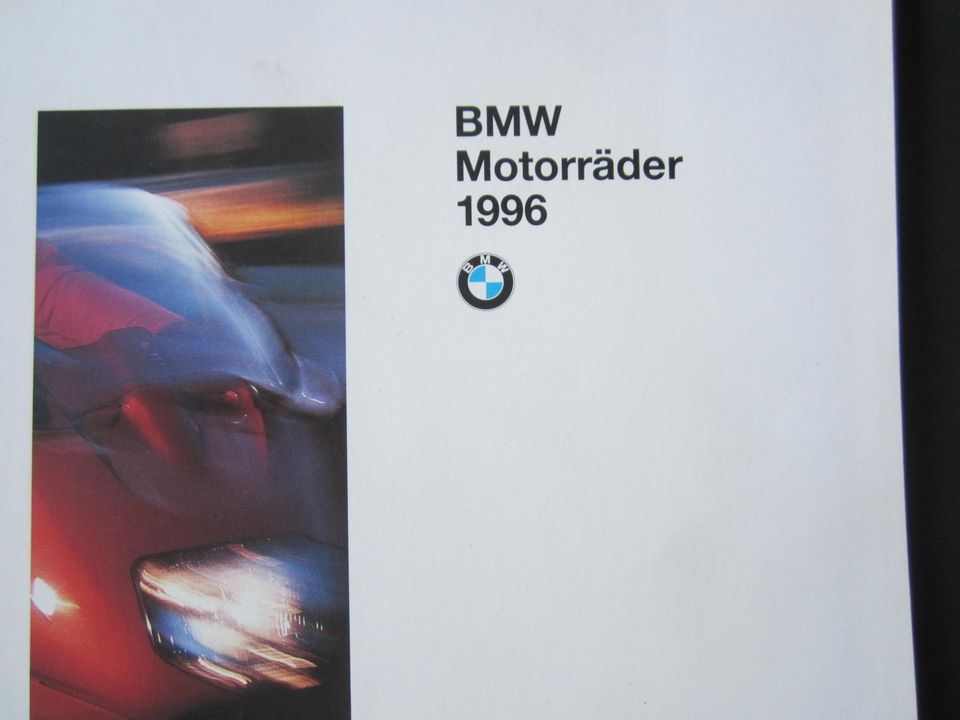 Prospekt BMW Motorrad Gesamtprogramm 1996 in Lauingen a.d. Donau