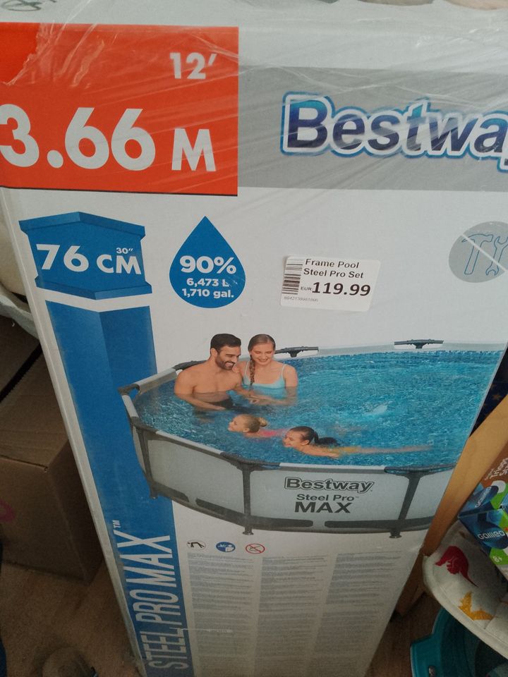 Pool-Set Bestway Steel Pro Max Frame 366x76 mit Pumpe NEU/OVP in Mönchengladbach