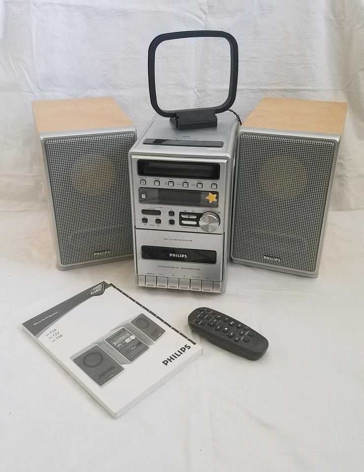 Philips Hifi-System, Radio, CD, Kassette in Zwenkau
