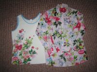 Bluse mit Top im gleichen Muster, Gr. 42, Blumen, bunt Berlin - Wannsee Vorschau