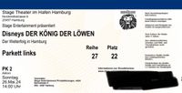 König der Löwen Ticket So. 26.05. 14 Uhr Baden-Württemberg - Bruchsal Vorschau