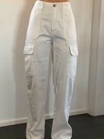 Cargohose Hose Jeans Zara straight leg Größe 36 offwhite Bayern - Taufkirchen Vils Vorschau