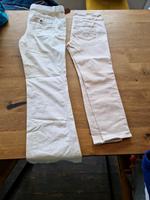 2 Hosen sommer edc esprit Größe 40 weiß apricot Hessen - Wöllstadt Vorschau