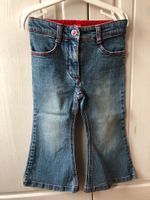 Esprit Jeans Baumwollhose Schlag Taschen Stickerei lang blau 92 Hessen - Obertshausen Vorschau