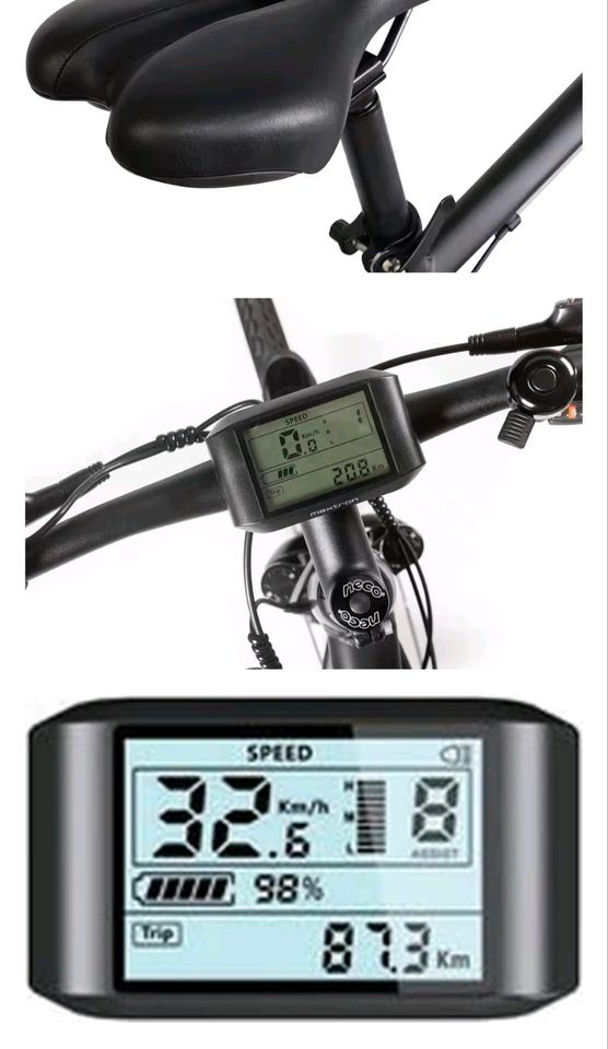 EBike Nagelneu Kraftpaket 90Nm 25Kmh 120km Samsung 36v 14ah Akku in Rehfelde