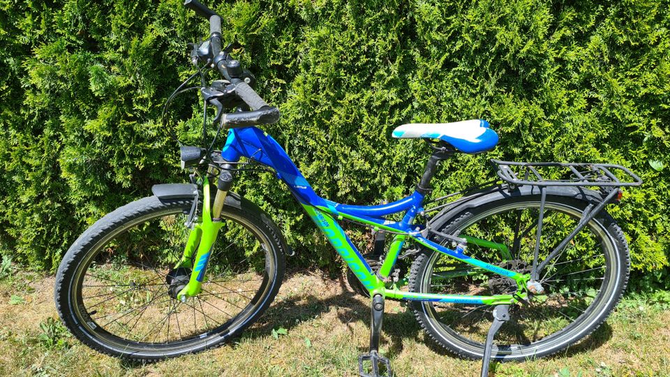 Morrison Lotus 3 Jungen Fahrrad 26* blau grün Licht 24Gang Kinder in Sontheim